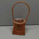 Woven Basket Portable Decorative Flower Basket for Wedding Gift Storage and Rustic Home Decor