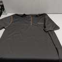Men's Henley Shirt Short Sleeve T-Shirt Casual Top Pullover Summer Lightweight Tee Shirts with Button (Black, XL)