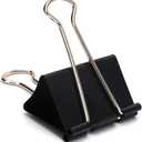 Extra Large Binder Clips 2.4 Inch (24 Pack), Upgrade Giant Paper Clips Big Clips Paper Clamps for Office and Home Supplies, Black