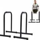 Dip Bar, Adjustable Parallel Bars for Home Workout, Dip Station with 440lbs Loading Capacity, Heavy Duty Parallel Bars Workout Equipment for Calisthenics, Strength Training