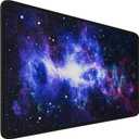 Large Mouse Pad, 31.5x15.7 inch Large Gaming Extended Computer Keyboard Mouse Mat, Water Resist Non-Slip Mousepad Rubber Base Long XXL Desk Mouse Pad for Work & Gaming, Office & Home (Star Blue)