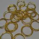 20Pcs Macrame Hoops Ring, BetterJonny 2 Inch Metal Craft Rings Hoops Gold Dream Catcher Rings Wreath Hoop Rings for Home Decorations DIY Crafts and Wall Hanging Crafts