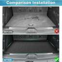 Mixsuper Cargo Liner for Chevrolet Suburban/GMC Yukon XL 2021-2025 2026, All Weather Trunk Liner Rear Cargo Mat Behind The 3rd Row Seats Black