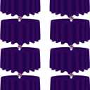 8 Packs 120 Inch Purple Round Tablecloth in Diameter, Washable Polyester Fabric Tablecloths, Wrinkle Resistant Table Cloth for Wedding Party Banquet Dining
