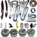 Timing Chain Kit with Camshaft Adjusters Applied for M276 Mercedes E350 GL450 E400 ML350 GLK350 3.0L 3.5L V6 Replace# 2780500305 2760502600 2760522116