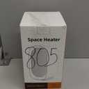 Space Heater, Portable Heater for Indoor Use, Small Electric Heaters with Overheat & Tip-Over Protection, Mini Desk Heaters for Office Bedroom Bathroom, Compact & Efficient Heating, White