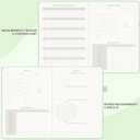 2 x &And Per Se Fitness Workout Journal for Men & Women, Workout Log Book Planner with Daily Diet, Gym Exercise & Training Trackers - Undated, A5 Size, Leather Hardcover (Light Green)