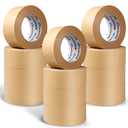 12 Pack Brown Paper Packing Tape, Kraft Paper Tape Bulk 2" x 55 Yardx 7 mil Gummed Tape for Marking, Sealing Box, Masking, Shipping, Strong Adhesive Easy-to-Tear Waterproof Tape
