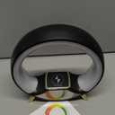 GuDoQi Sunrise Alarm Clock with Fast Wireless Charger Station and Bluetooth, Full Screen with Sunrise Simulation Light, Sleep Aid, Dual Alarms, FM Radio, More Than 10 Colors Nightlight for Bedrooms (White)