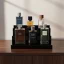 Cologne Organizer for Men, 3-Tier Perfume Display Stand - Fragrance Shelf & Holder, Great Gift for Man, Black