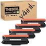v4ink Compatible TN830XL Toner Cartridge Ink for Brother HL-L2460DW Printer Replacement for TN830XL TN830 TN-830 Toner Set for DCP-L2640DW HL-L2405W HL-L2400D MFC-L2820DW HL-L2480DW Printer (2 Black)