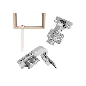 Corner Cabinet Hinges, 90° Angled Door Hinges, Full Overlay Frameless Cabinet Door Hinges, Soft-Close Corner Hinges, for Lazy Susan, Diamond Cabinets