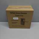 TIPGO Automatic Motion Sensor Bathroom Trash Can with Lid, 2.6 Gallon Touchless Trash Bin, Smart Garbage Can Plastic Slim Wastebasket for Bedroom, Office, Dorm (White)