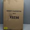 Telescoping Ladder 8.5 FT,Aluminum Lightweight Extension Ladder with 2 Triangle Stabilizers and 2 Detachable Hooks,Safety Lock Slow Down Design Collapsible Telescopic Ladder for Home Outdoor (Silvery(one-button))