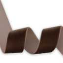 Nylon Velvet Ribbon Single Faced,1 Inch X 25Yards Spool (Brown)