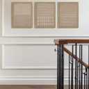 PHOPAGO Boho Mid-Century Modern Framed Wall Art Minimalist Geometric Neutral Wall Decor Bohemain Artwork Farmhouse Kitchen Decor - 11x14in Natural Framed (14L" x 11W" x 3 Pcs Natural)