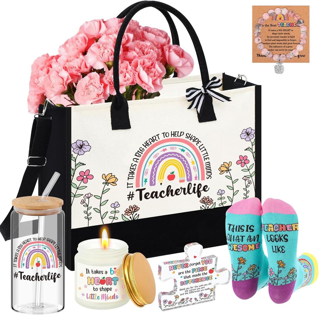 Paterr 6 Pcs Teacher Appreciation Gifts for Women Thank You Gifts for Teachers Birthday
