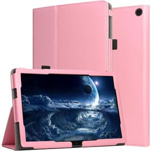 Case for Onn. 10.1'' Tablet Gen 3 (2022 Model:100071485) - Folio PU Leather Stand Cover with Pencil Holder, Rose Gold