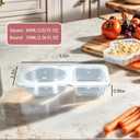 20 Sets Reusable Snack Containers: 2-Compartment Snack Pack Containers with Lids - Ideal for Portion Control, Refrigeration, Outdoor Takeaway, Travel & Camping