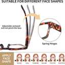 REAVEE 3 Pack Thick Frame Reading Glasses for Women Men, Oversized Fashion Blue Light Blocking Readers Spring Hinge