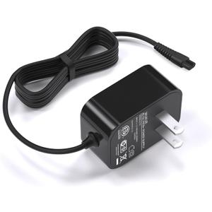 WUKUR Charger for Homitt Electric Spin Scrubber, AC Adapter for Homitt Scrubber HM115C, HM115CW, HM115CD,HM115CG HM204C and More, Replacement Homitt Charger 2 Prong Adapter