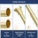 STARLATTA Adjustable Shower Curtain Rod 31-104 Inch, Never Rust Stainless Steel Gold Tension Rod, 1" Heavy Duty No-Drill for Bathroom, Kitchen & Closet