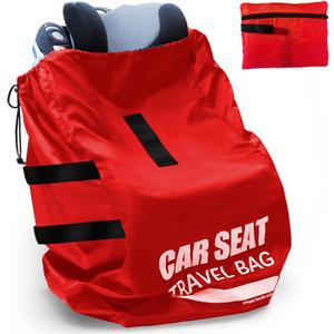 Car Seat Travel Bag for Airplane, Large Car Seat Bags for Air Travel, Carseat Storage Bag for Car Seat Airport, Carseat Cover Travel - Baby Travel Essentials for Flying