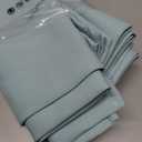 DONREN 2 Panels Room Darkening Aqua Valances for Windows - Rod Pocket Kitchen Window Treatment Valances (42 Wide by 15 Inches Long)