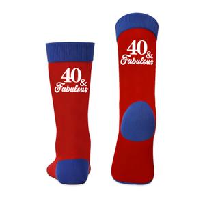Coopyin 30th Birthday Gifts for Women Men Fabulous 30 Year Old Birthday Accessories Party Decorations for Mom Dad Friend Sister Wife Husband Boyfriend Girlfriend Christmas Stocking Stuffers Gift Socks (Red)
