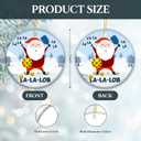 2 x FA La La Lob Pickleball Ornament 2025  Funny Santa Holiday Tree Decoration for Pickleball Players, Unique Pickleball Gift for Men, Women, Coaches, Teammates, and Fans  Ornament Keepsake