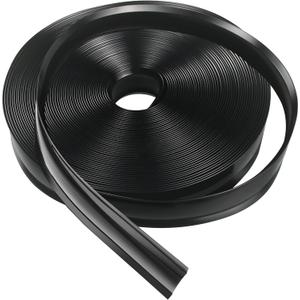 1 Inch RV Trim Molding Insert | 50FT UV-Resistant RV Weather Stripping Exterior | Heavy Duty Black Vinyl Rubber Molding Screw Cover Trim for Camper & Trailer Roof Edge Gutter