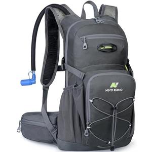 N NEVO RHINO Hydration Backpack, 18L Multipurpose Hiking Backpack with 3L Water Bladder, Water Backpack Insulated Hydration Pack Ideal for Hiking and Cycling