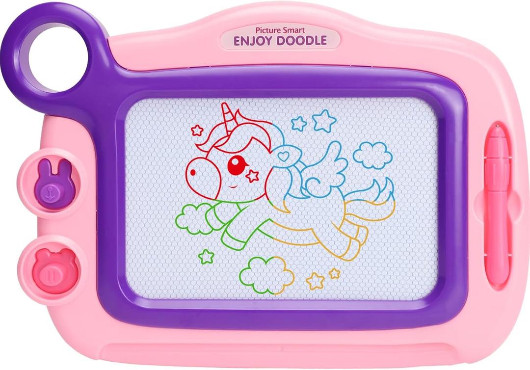 Toddler Toys Magnetic Board,Magentic Drawing Doodle Board for Toddlers,Etch Travel Size Writing Painting Sketch Kids Toys for 3 4 5 Year Old Girls Boys Christmas Easter Valentines Day Gifts for Kids