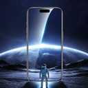 ruwa Screen Protector for iPhone 15 Pro 2-Pack HD Clear Tempered Glass Film with Auto Dust-Elimination Alignment Kit, 9H Hardness Drop Protection, Scratch Resistant, Full Coverage, Bubble-Free (Transparent)