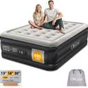 OhGeni Air Mattress Full with Built in Pump, 18" Raised Inflatable Blow up Mattress, Family Choice Award Winner, Portable Foldable Bed with Upgraded Surface for Home & Camping, 600 lbs