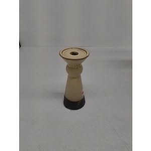 Ceramic BRN/BLK Pillar Holder SM