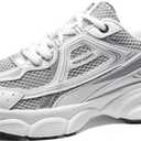 BAASPLOA Women's Chunky Fashion Sneakers Casual Sports Shoes Mesh Breathable Athletic Gym Workout Tennis Shoe Platform Thick Walking Shoes, 10, B-grey