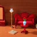 NUOBESTY Mini Dollhouse Lamp, 1:12 Scale Dollhouse Lights Led Miniature Doll House Light Battery Operated for DIY Doll House Furniture Accessories, Desktop Lighting