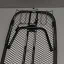 Metal Mesh Panel Tabletop Ironing Board | Foldable Iron Board | Heavy Duty Small Iron Board with Heat Resistant Cover and 100% Cotton 8mm Thicken Pad | 31.5"x11.8"x6.2" (Black/Grey)