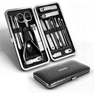 Professional Nail Clippers for WomenTravel Manicure Kit for MenNail Clipper Set Care Kit for Beginners with Everything
