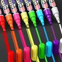 Liquid Chalk Markers Pens - 8 Colors Washable & Wet Erase Neon Chalk Markers for Blackboard, Chalkboard Signs, Glass Window, Menus, Car Windows & Event Decorations - Erasable Window Markers for Cars