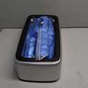 Shoe Cover Dispenser Automatic Shoe Cover Machine with 200pcs Shoe Covers Disposable Portable Automatic Shoe Cover Dispenser Shoe Booties Disposable Non Slip for Home Office (Silver-black cover)