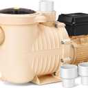 VIVOHOME 2.0HP 115V Variable Speed Pool Pump, Self-Priming, 1.5" & 2" Inlet w/Strainer Basket for in/Above Ground Pools