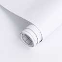 Arthome 35.4''x120'' White Contact Paper, Self-Adhesive Wallpaper Waterproof Gloss PVC Vinyl, Oil Proof, White Vinyl Paper for Furniture Cover Surface, Countertop, Kitchen, Shelf Liner