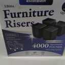 EclatBain Bed Risers Furniture Risers Heavy-Duty Rectangular Adjustable Block Lift to 3 inches and 4.3 inches Desk, Sofa, Chair Legs, Refrigerator, Washing Machine Support up to 4000 pounds