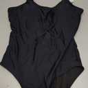 Verdusa Women's One Piece Swimsuit Cut Out Ruffled Open Back Spaghetti Strap Swimwear M
