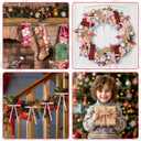 30Pcs Velvet Bows for Christmas Tree - Red Small Christmas Tree Bows, Vintage Ribbon Bows for Garland, Wreath, Fireplace, Door, Gift Wrapping, Holiday Bows Ornaments for Xmas (Pink)