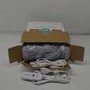 Dowin Heated Blanket King Size, Dual Controllers Faux Fur Electric Blankets, Tie-dye Plush Heating Blanket, Over-Heat Protect, 5 Heating Levels, Machine Washable (100"x 90" Grey)