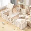 Anti-Slip Playpen Clip 2-Pack Plastic Replacement Stabilizer for Baby Playard Fence Gate Fixator 7.2 Inch Non-Slip Base for Nursery Safety