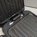 George Foreman 2-Serving Classic Plate Electric Indoor Grill and Panini Press, Black, GRS040B
